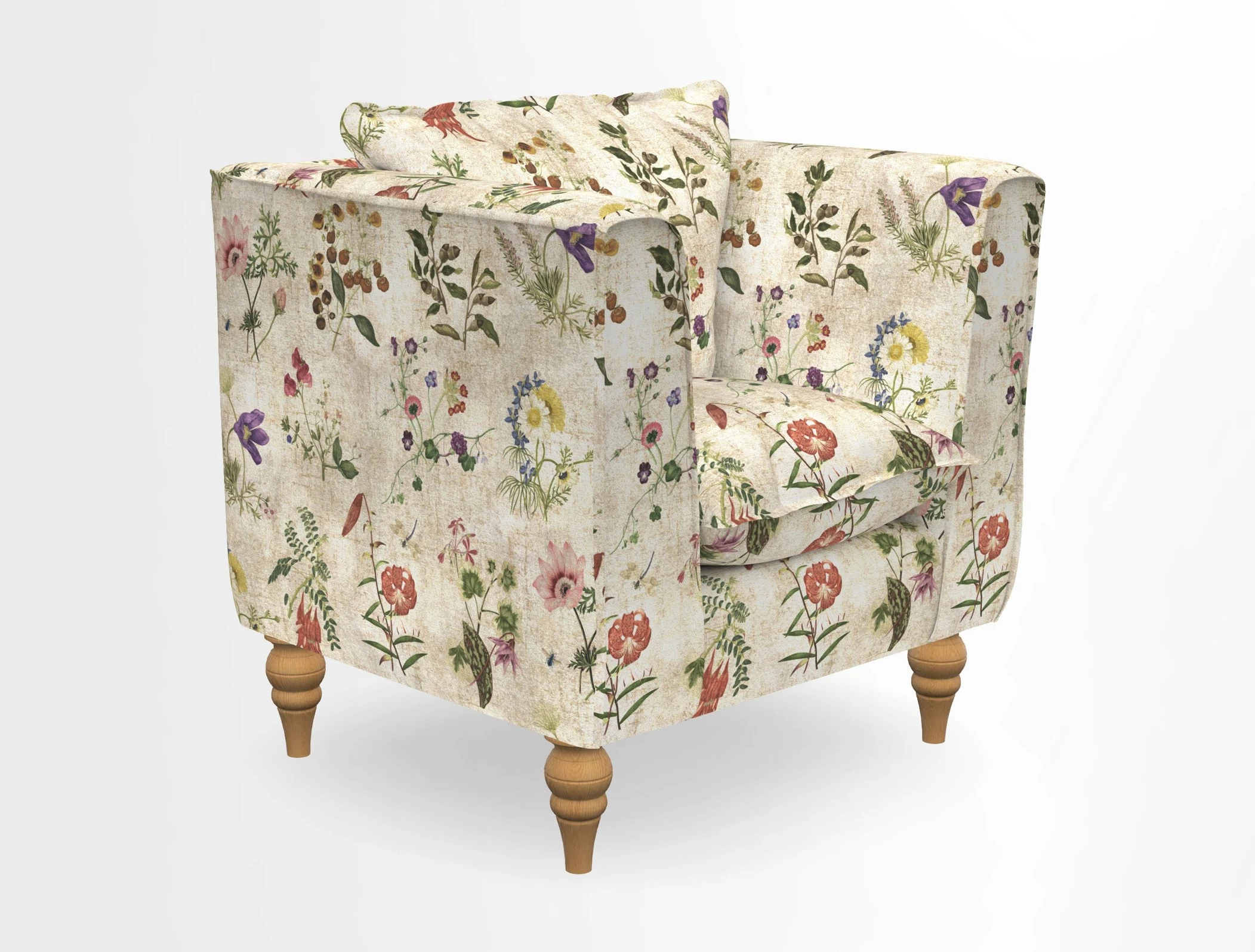 Aysgarth Chair in Two Tone Plain Biscuit