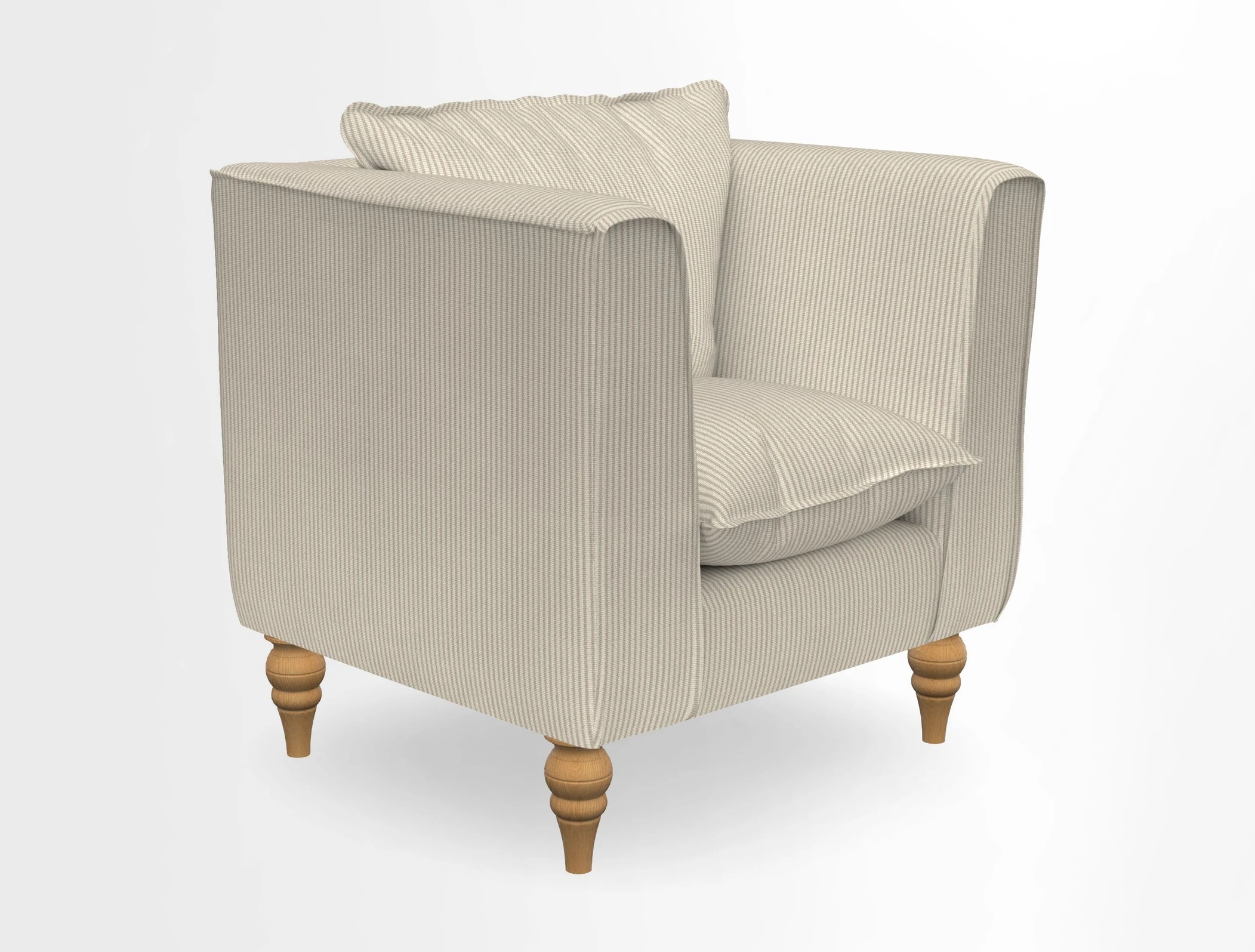 Aysgarth Chair in Two Tone Plain Biscuit