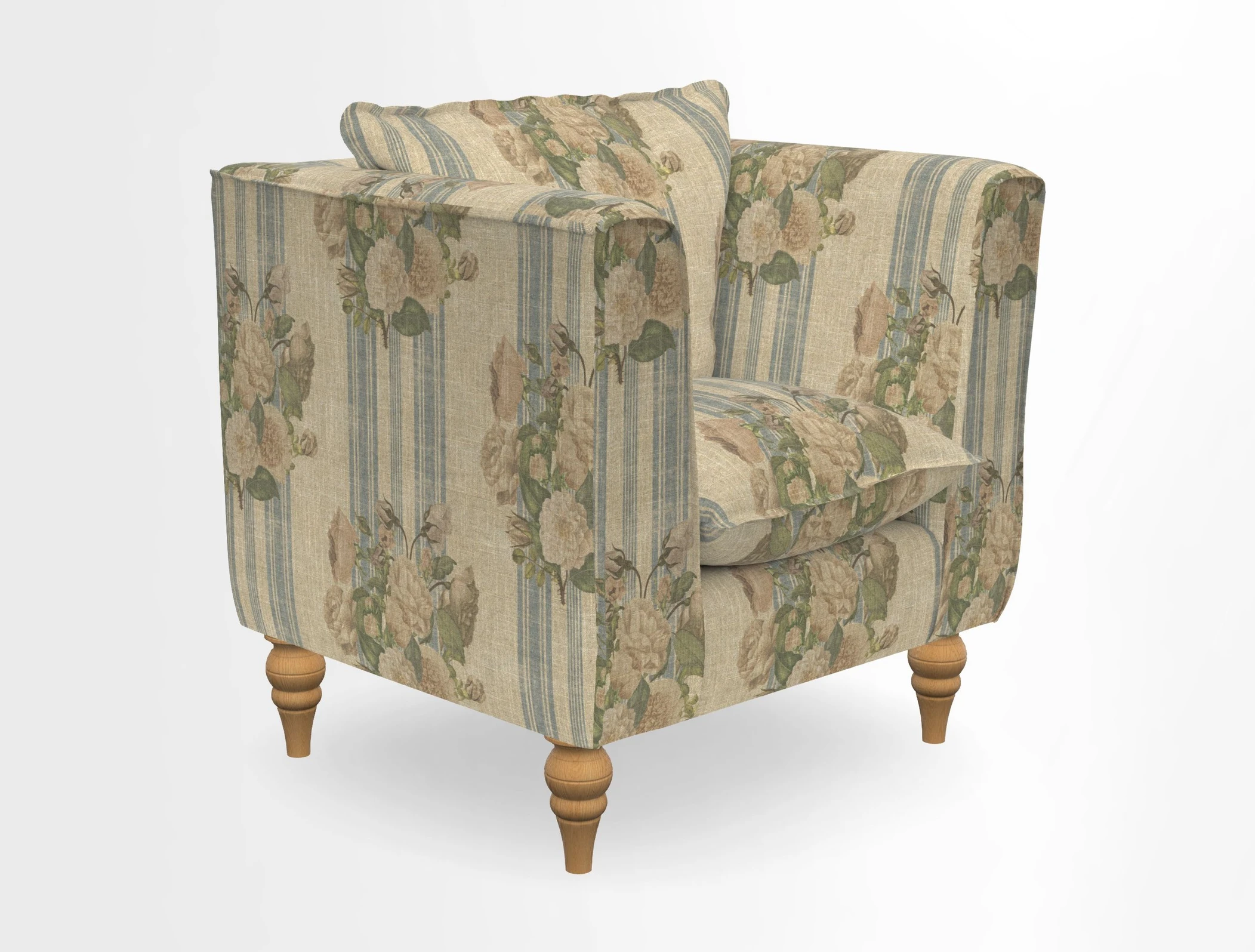 Aysgarth Chair in Two Tone Plain Biscuit