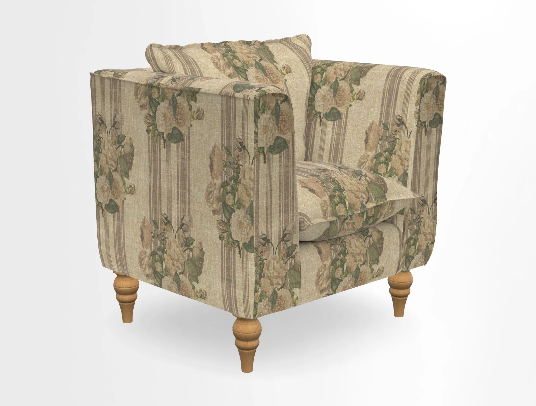 Aysgarth Chair in Two Tone Plain Biscuit