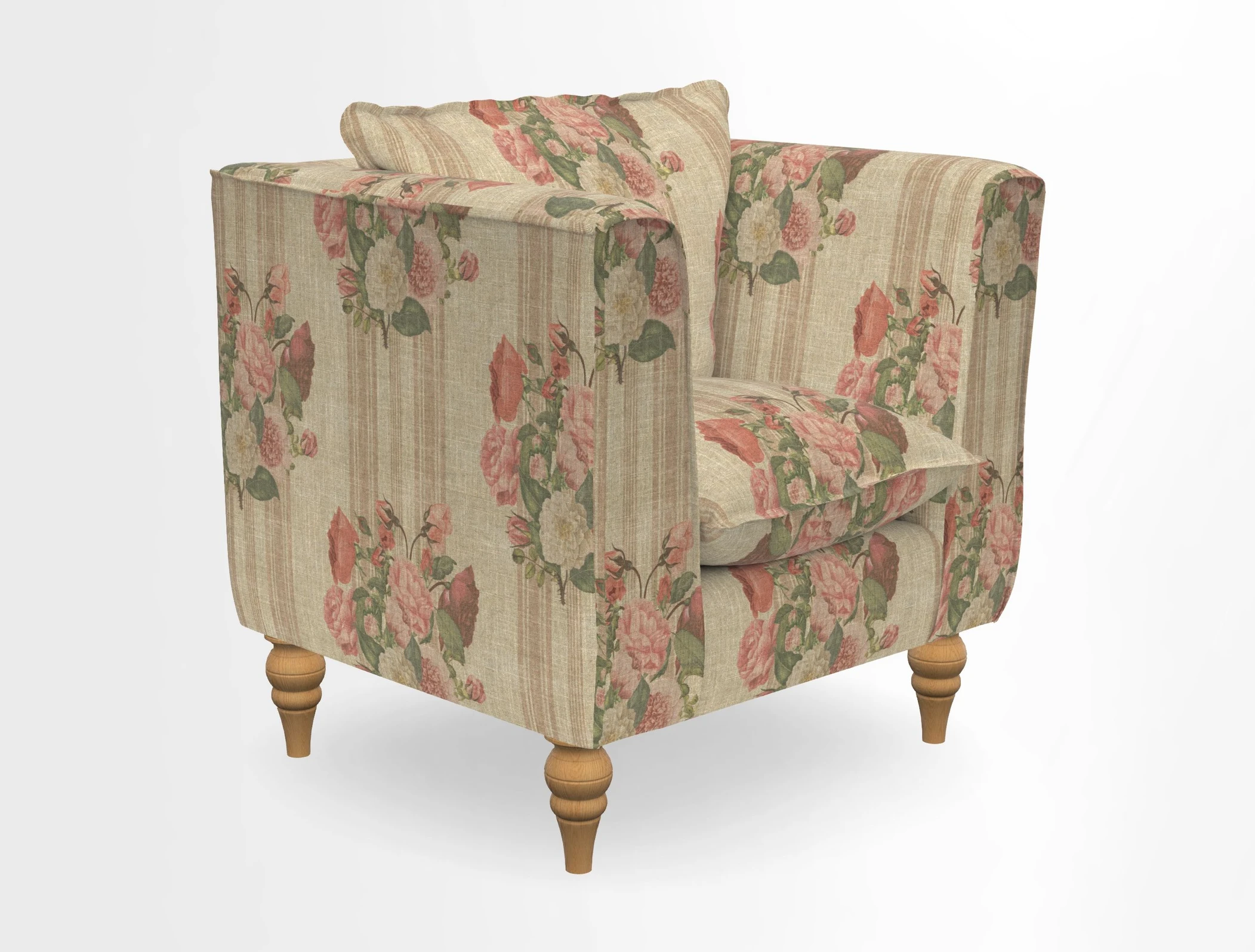 Aysgarth Chair in Two Tone Plain Biscuit
