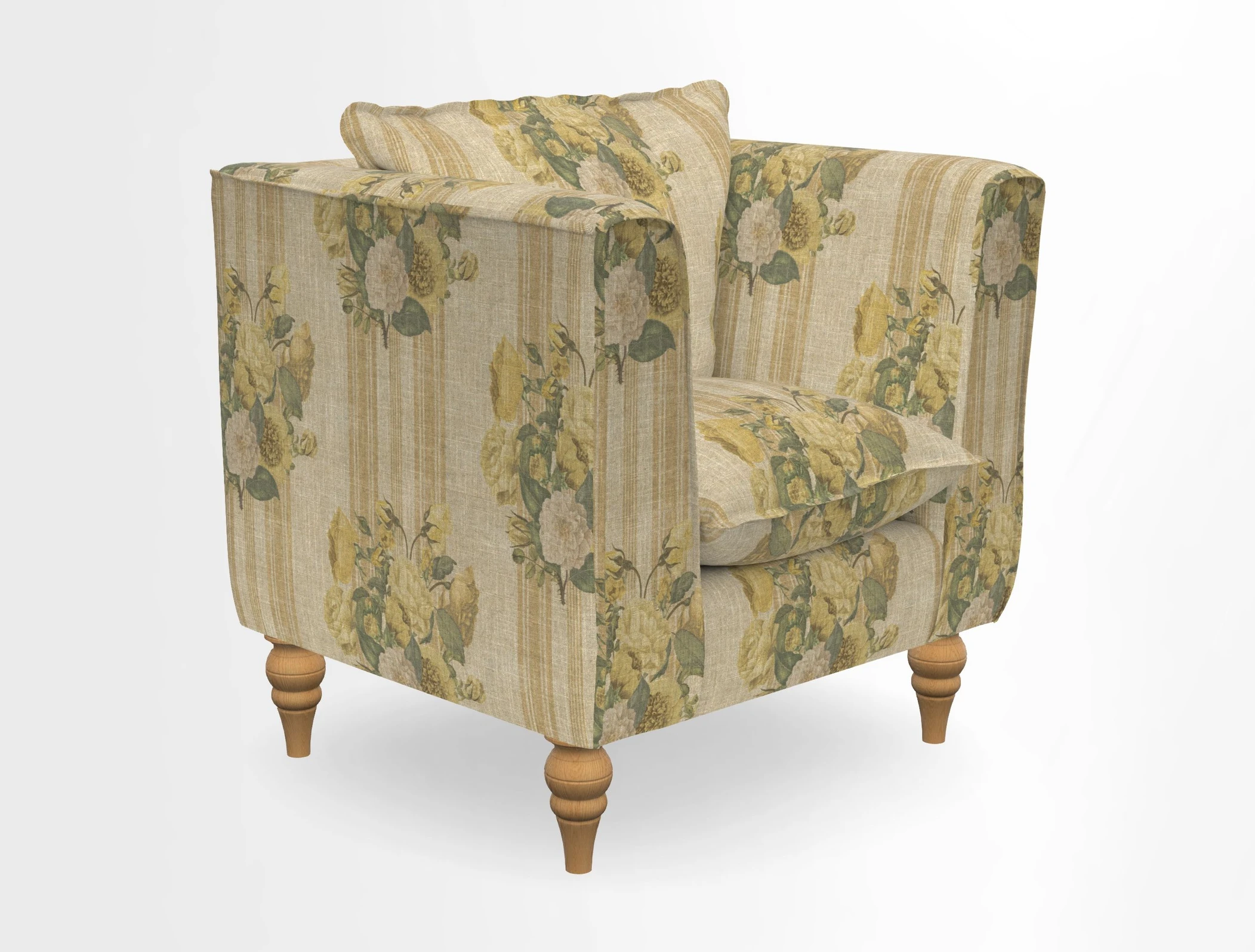 Aysgarth Chair in Two Tone Plain Biscuit