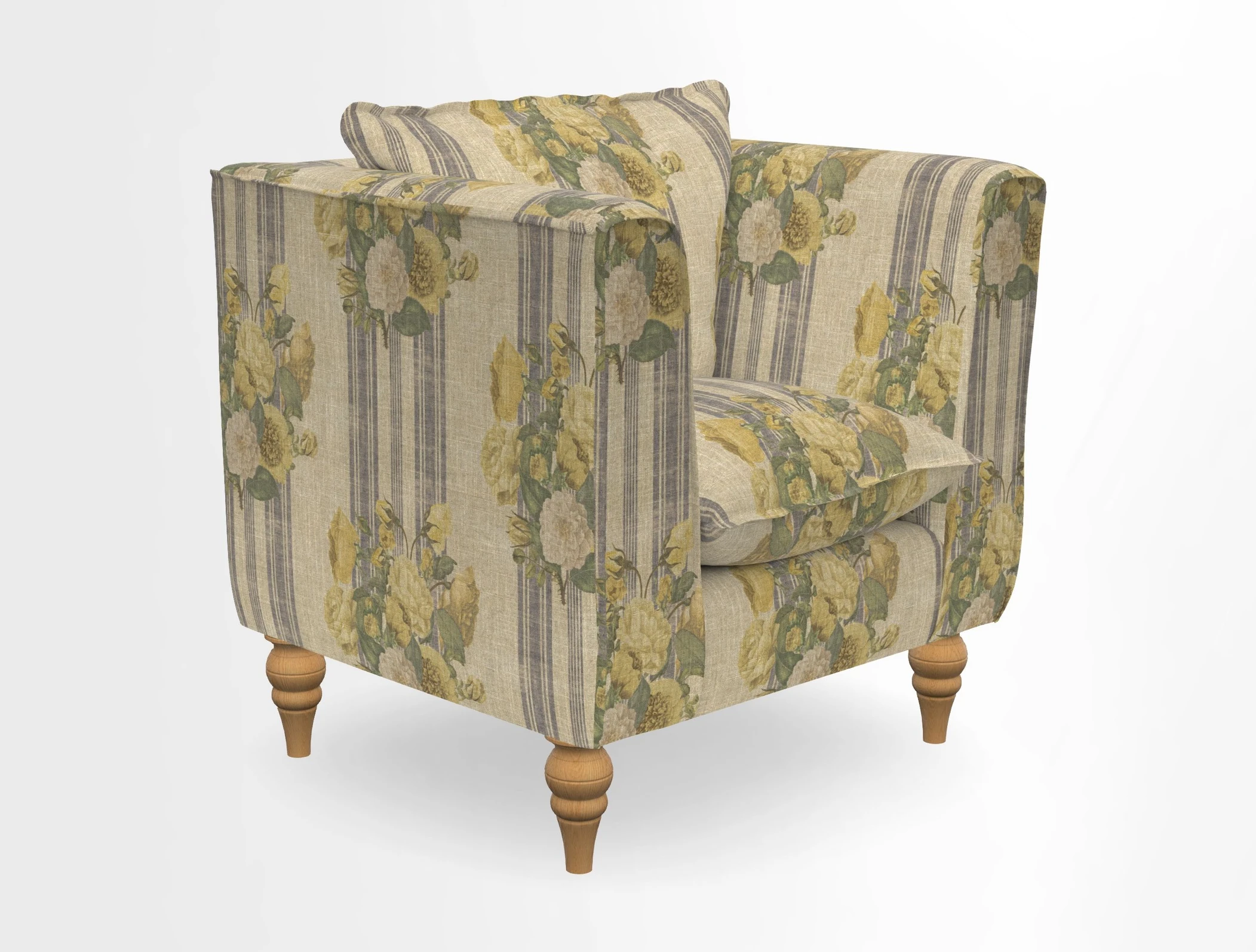 Aysgarth Chair in Two Tone Plain Biscuit