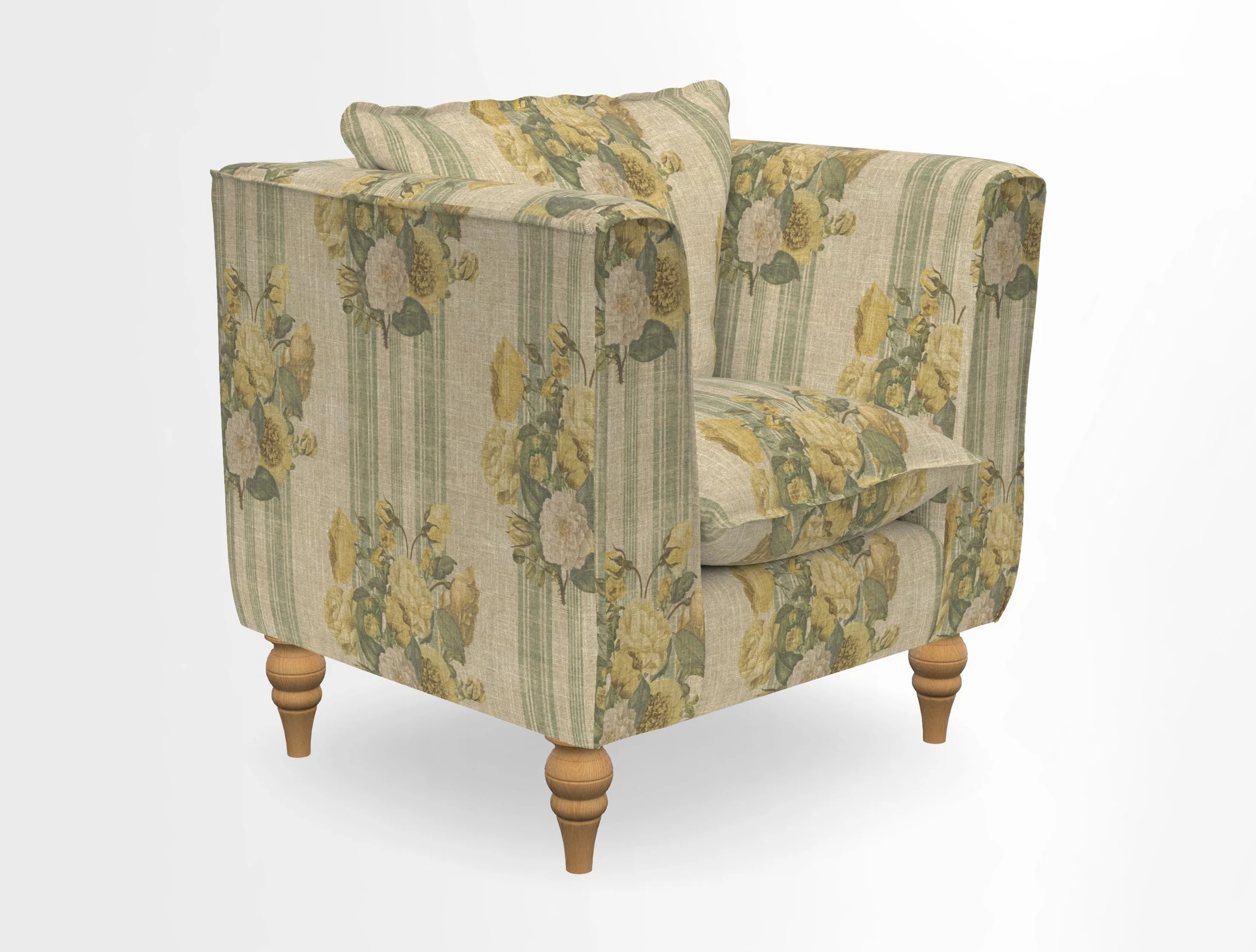 Aysgarth Chair in Two Tone Plain Biscuit