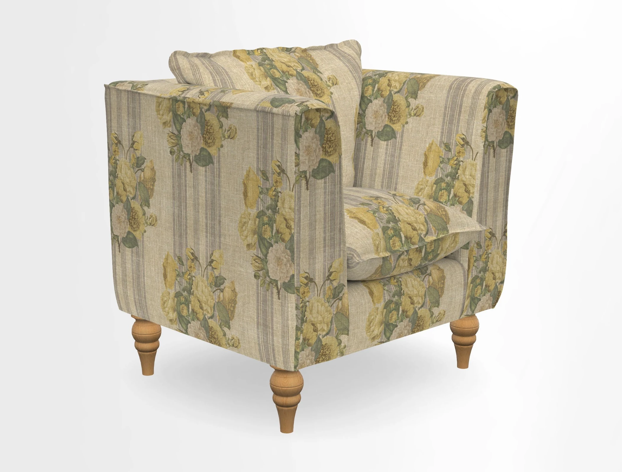 Aysgarth Chair in Two Tone Plain Biscuit