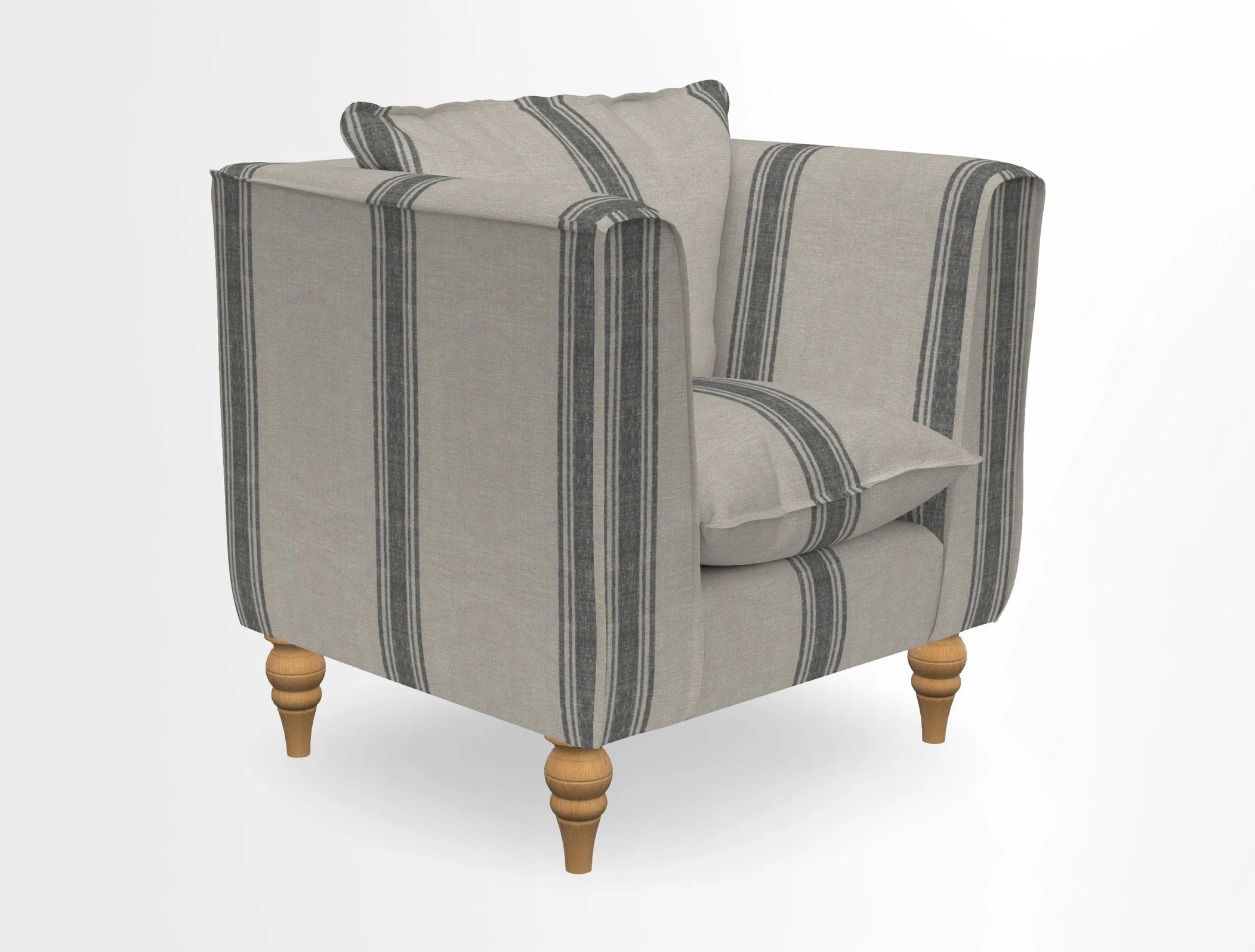 Aysgarth Chair in Two Tone Plain Biscuit
