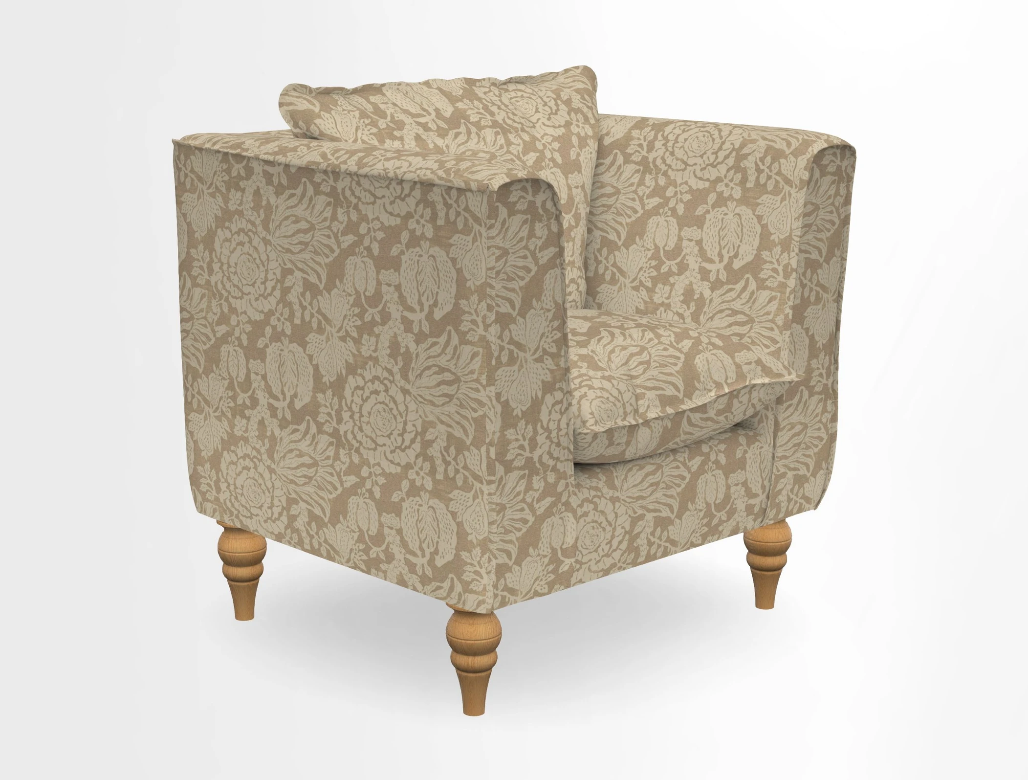 Aysgarth Chair in Two Tone Plain Biscuit