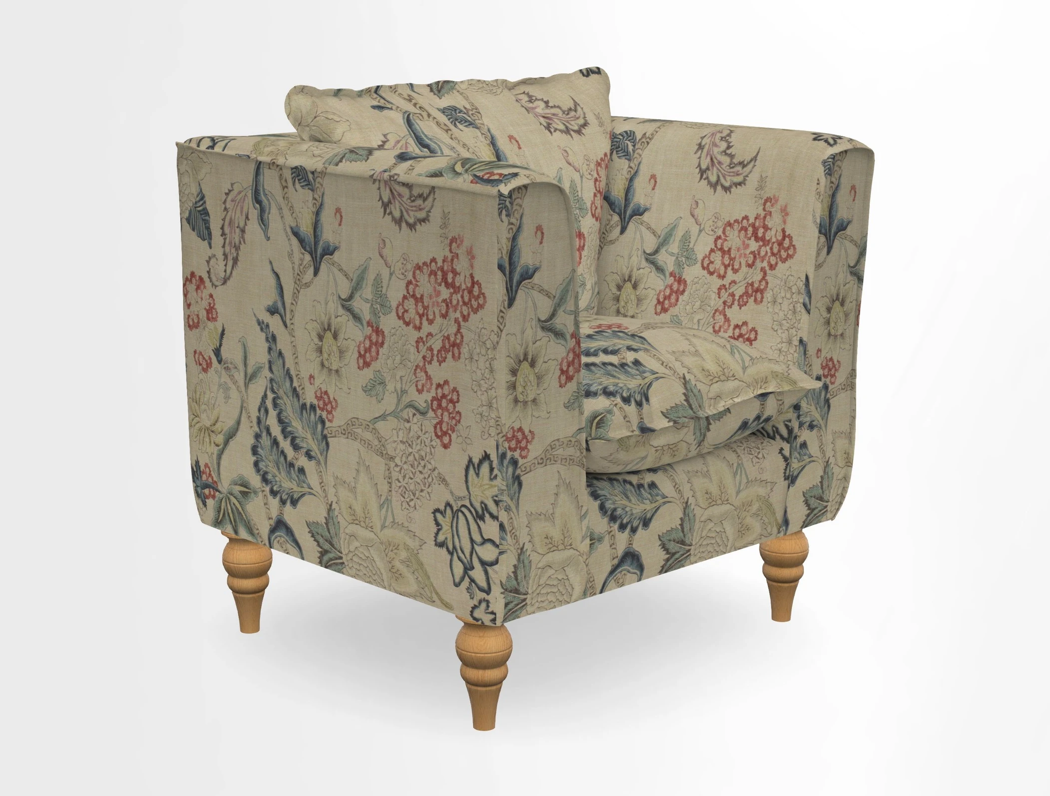 Aysgarth Chair in Two Tone Plain Biscuit