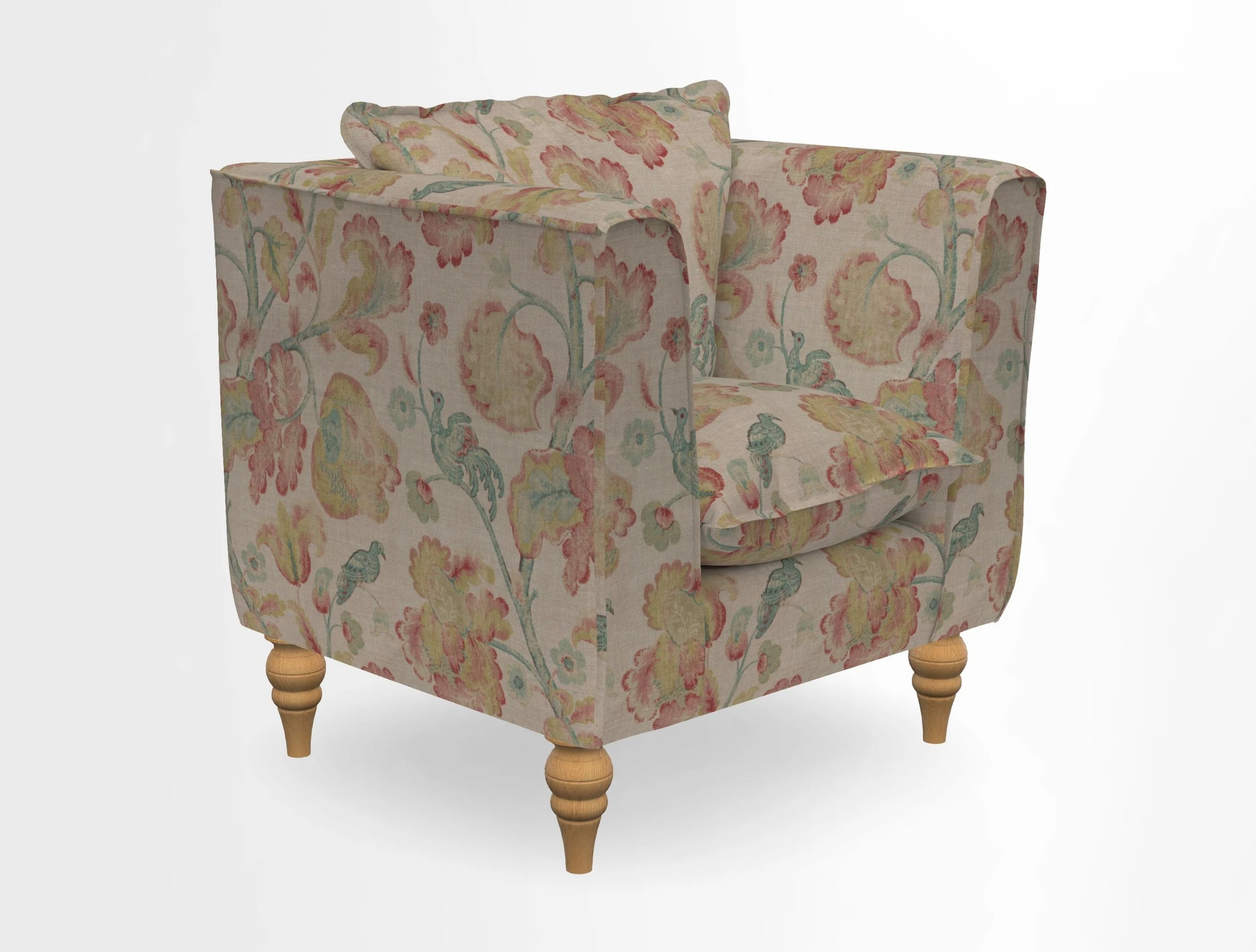 Aysgarth Chair in Two Tone Plain Biscuit