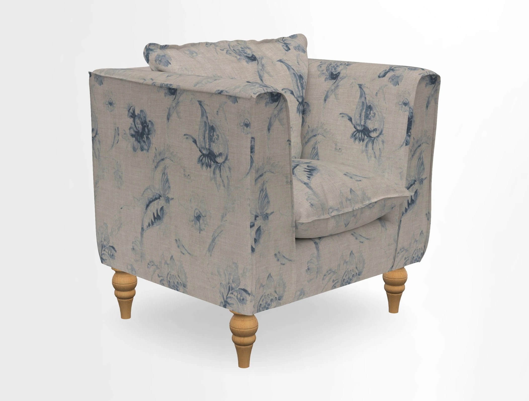 Aysgarth Chair in Two Tone Plain Biscuit
