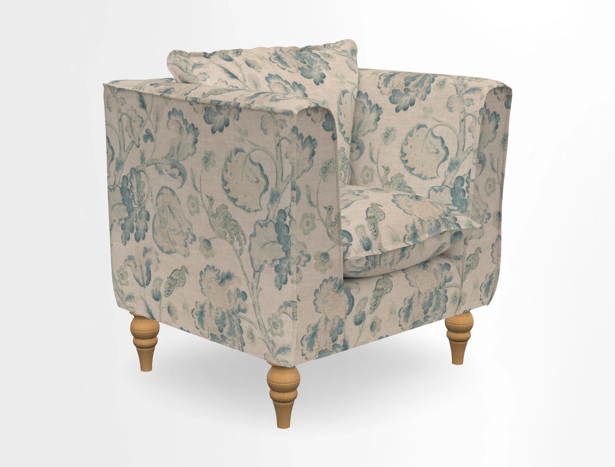 Aysgarth Chair in Two Tone Plain Biscuit