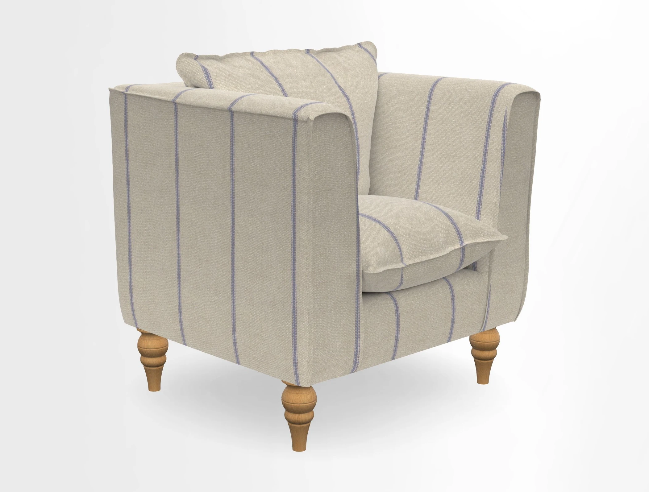 Aysgarth Chair in Two Tone Plain Biscuit