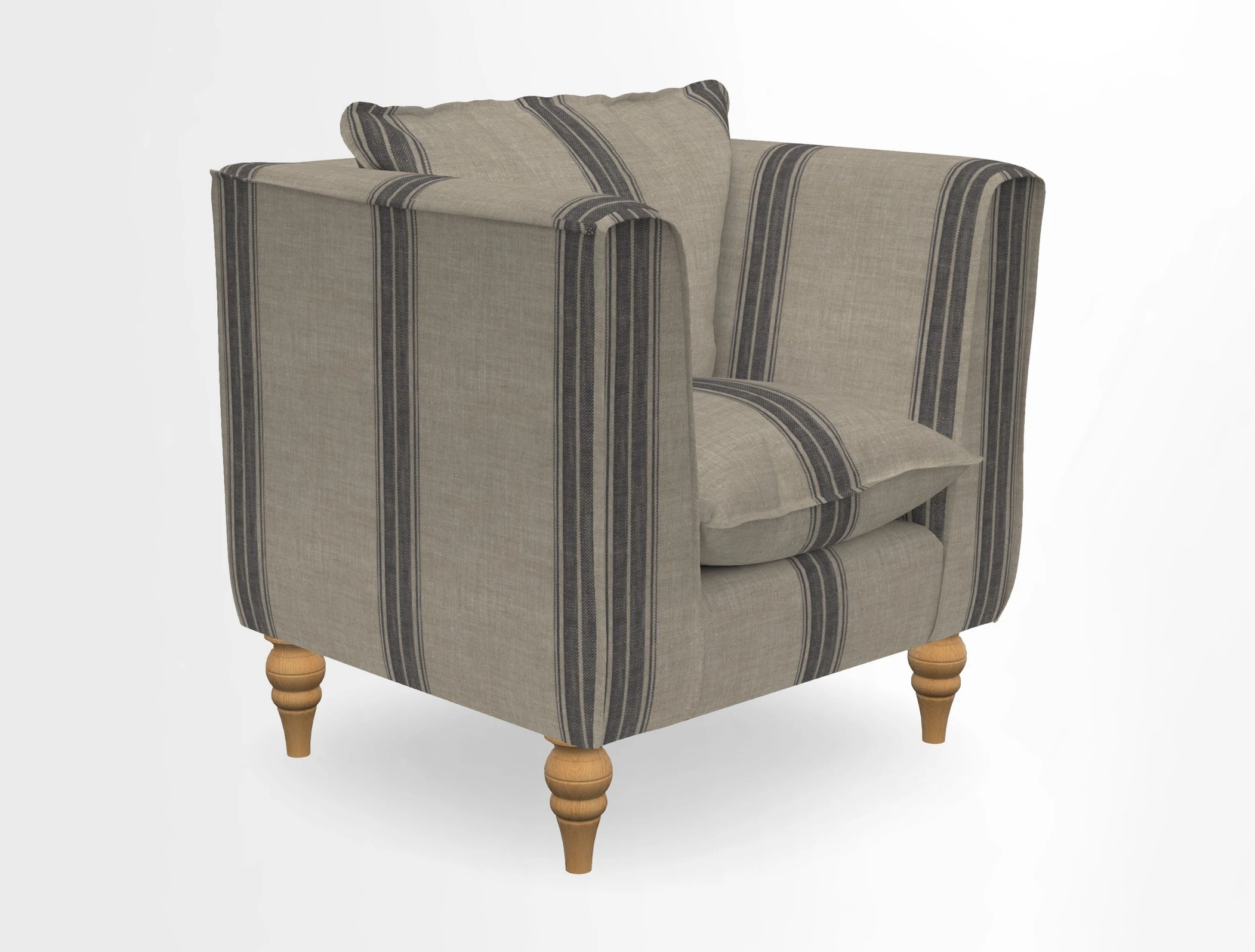 Aysgarth Chair in Two Tone Plain Biscuit