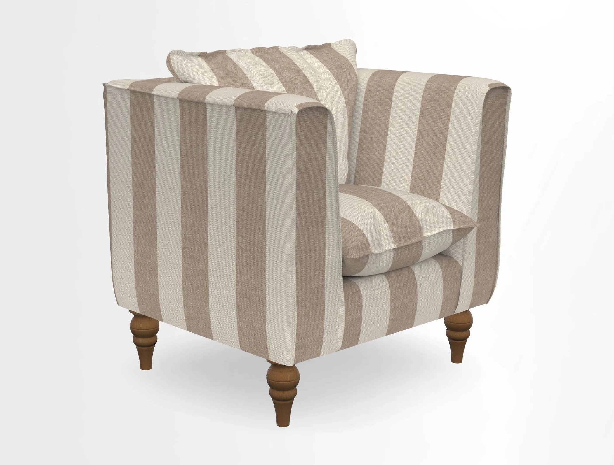 Aysgarth Chair in Two Tone Plain Biscuit