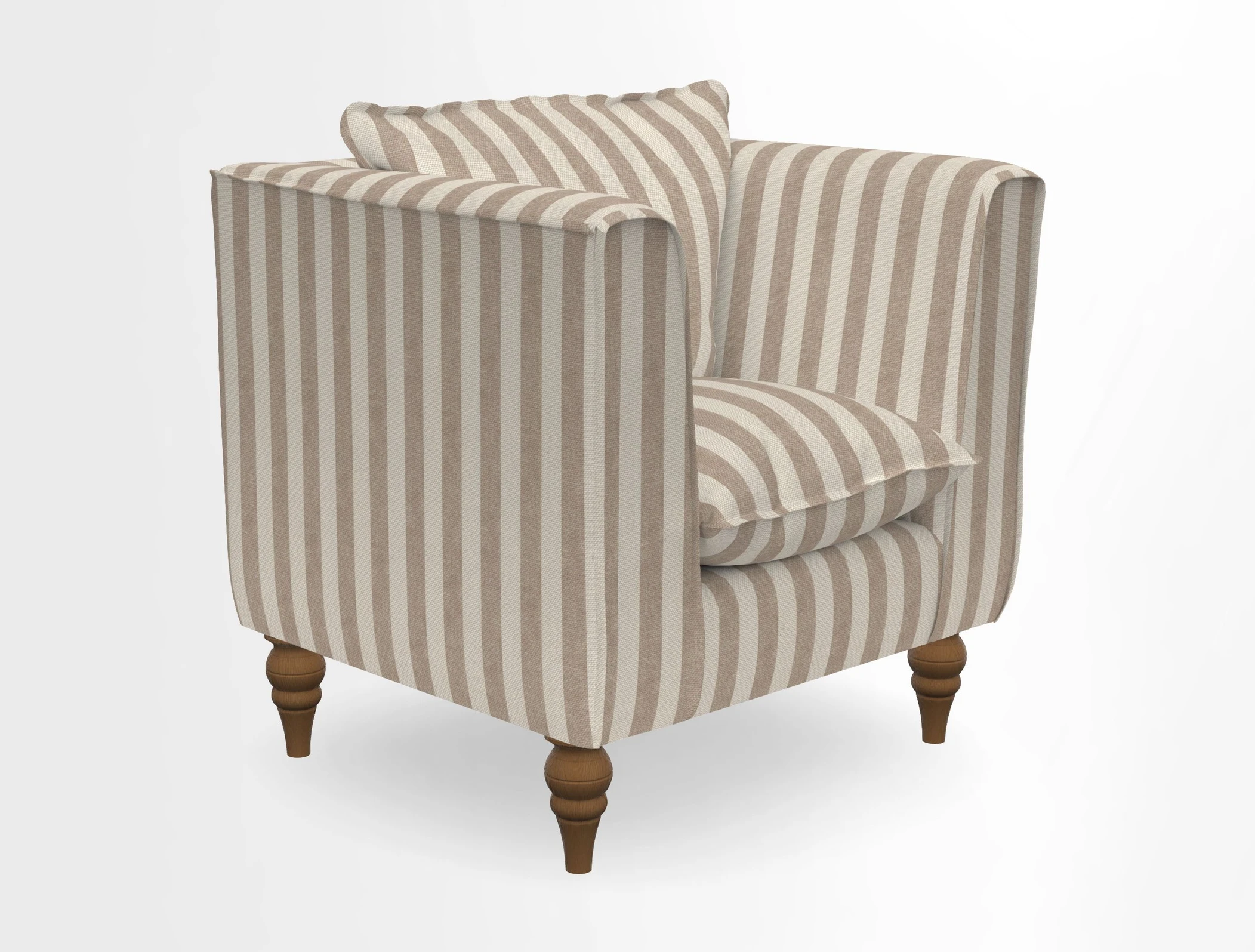 Aysgarth Chair in Two Tone Plain Biscuit