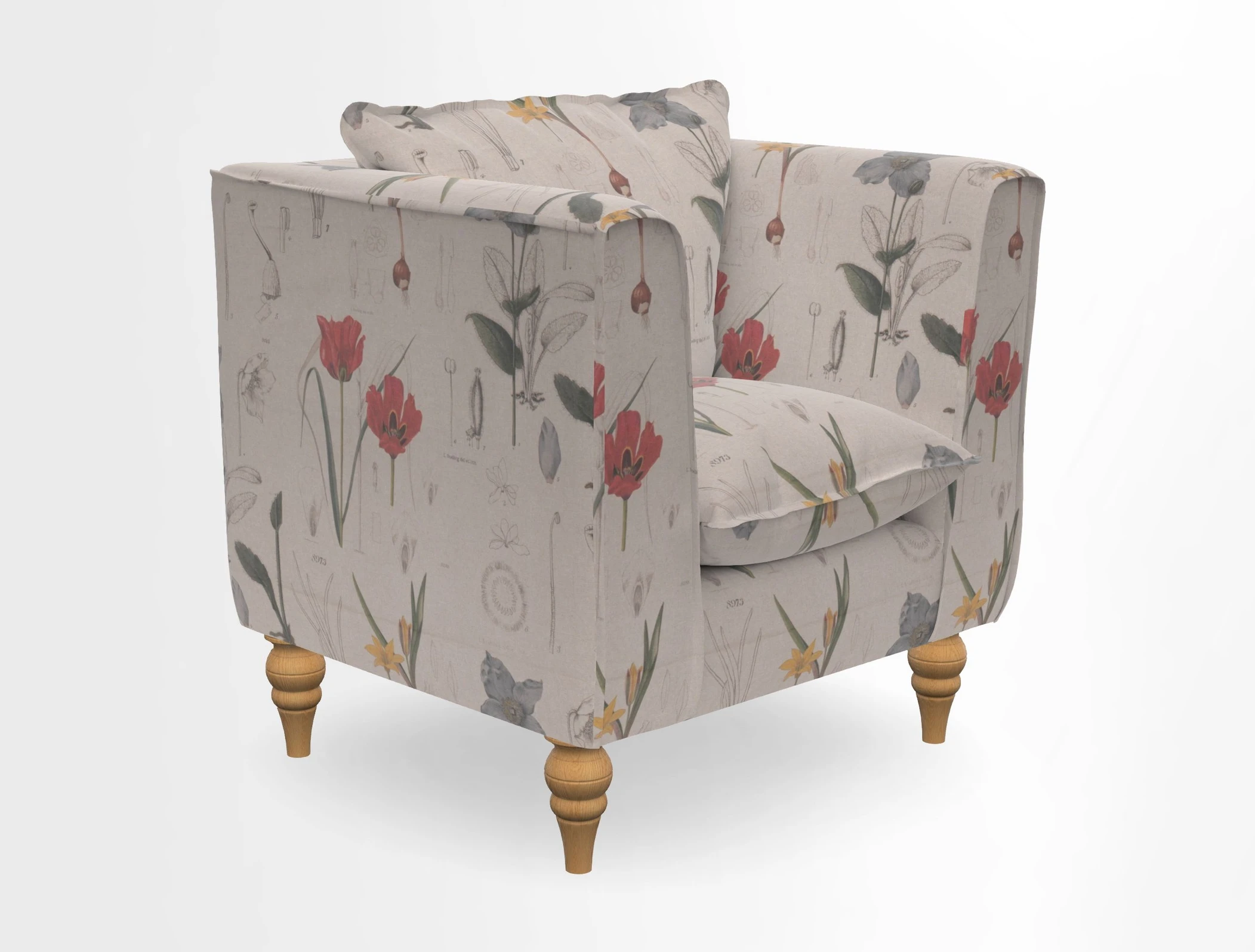 Aysgarth Chair in Two Tone Plain Biscuit
