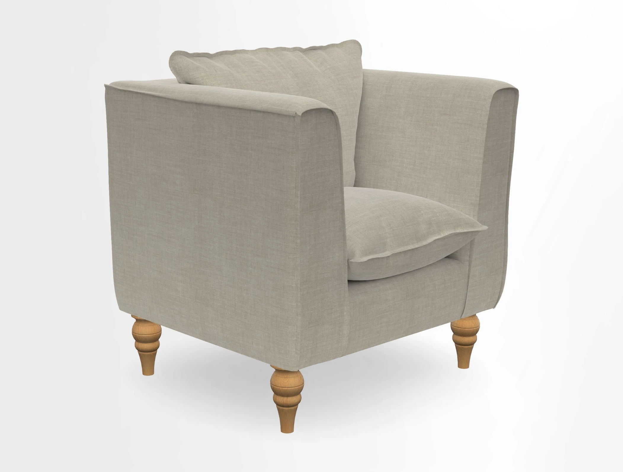 Aysgarth Chair in Two Tone Plain Biscuit