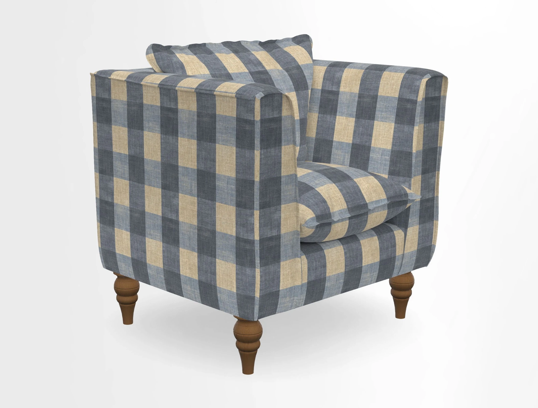 Aysgarth Chair in Two Tone Plain Biscuit