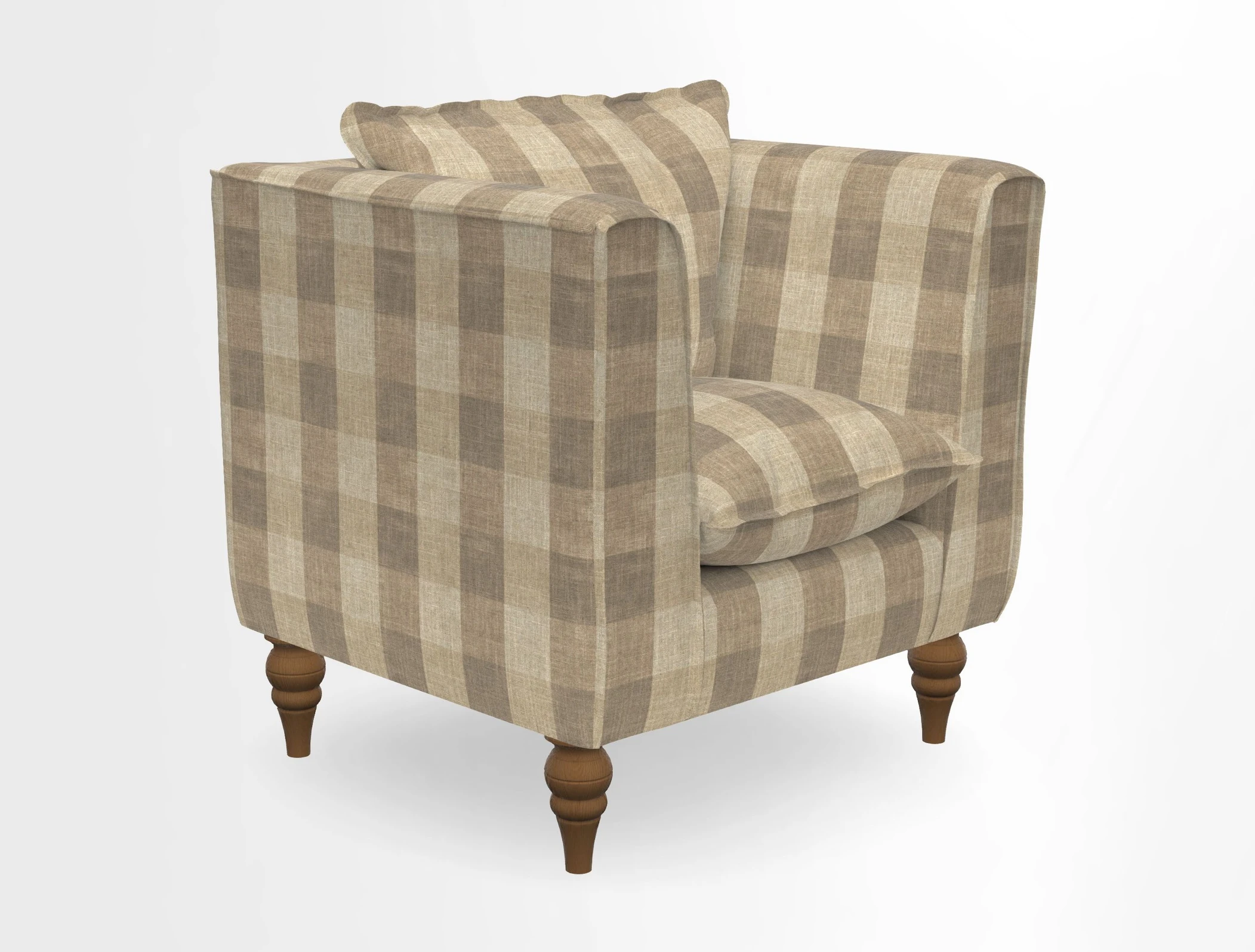 Aysgarth Chair in Two Tone Plain Biscuit