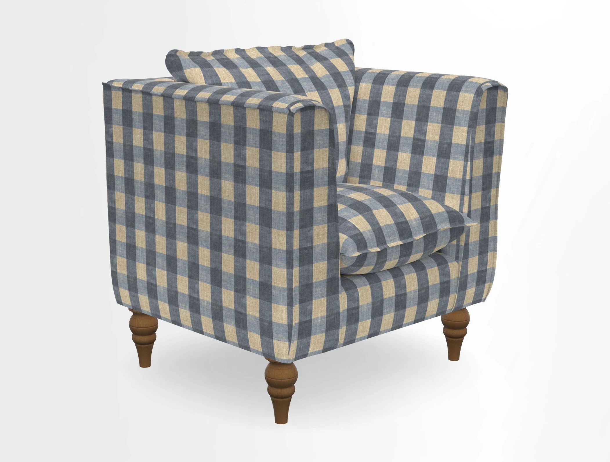Aysgarth Chair in Two Tone Plain Biscuit