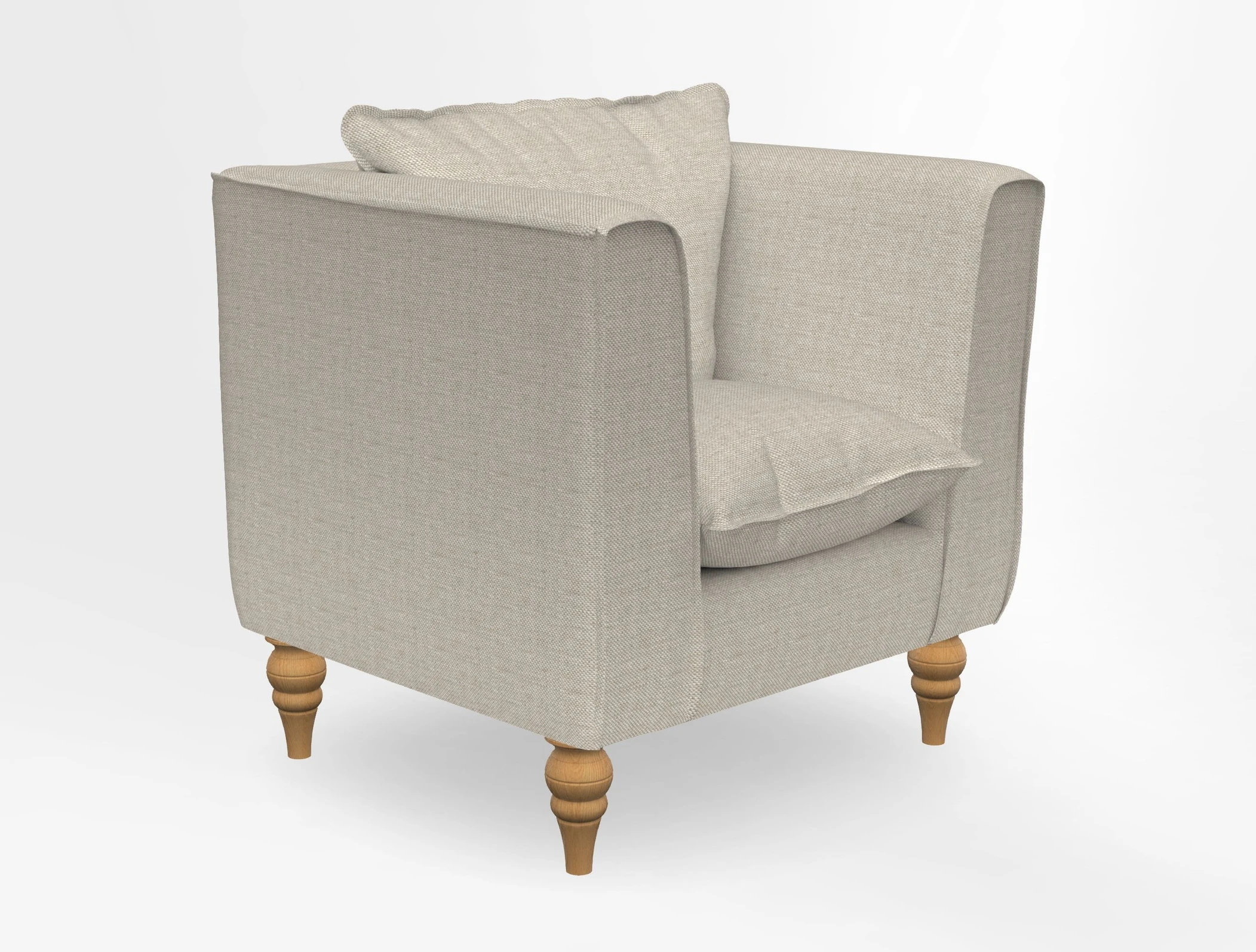Aysgarth Chair in Two Tone Plain Biscuit