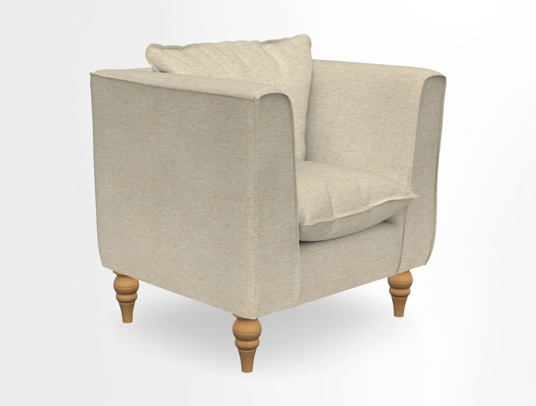 Aysgarth Chair in Two Tone Plain Biscuit