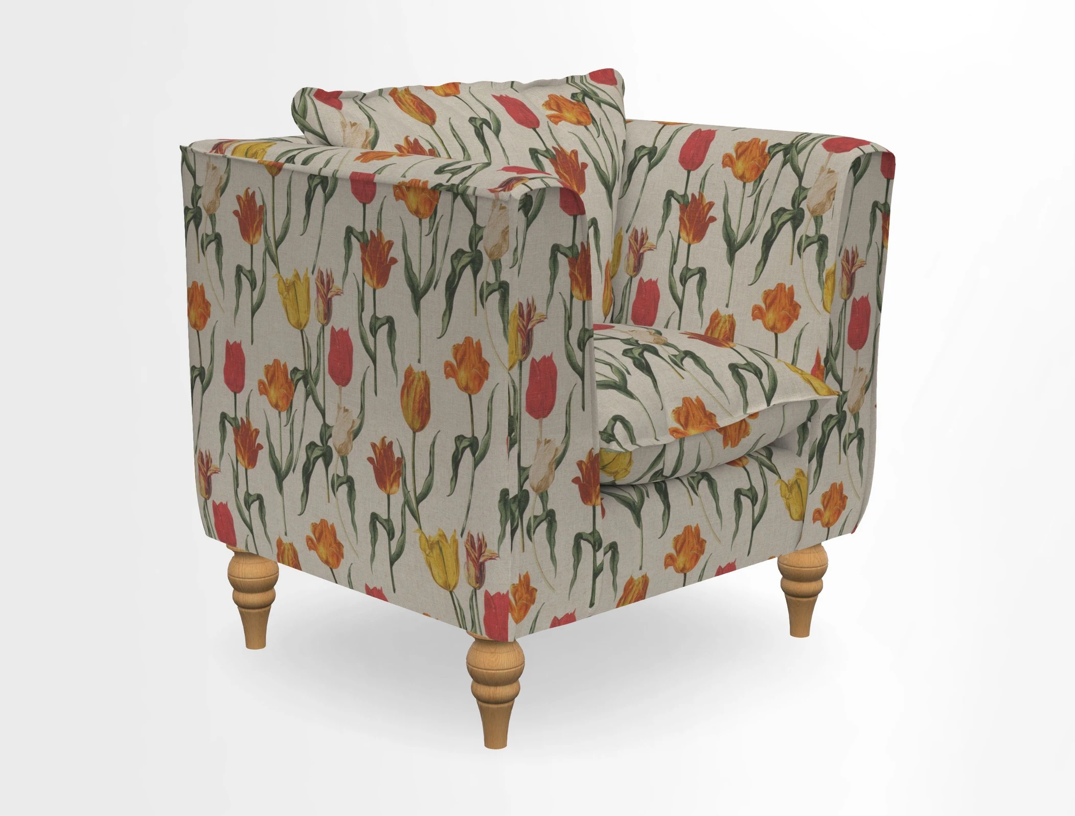 Aysgarth Chair in Two Tone Plain Biscuit