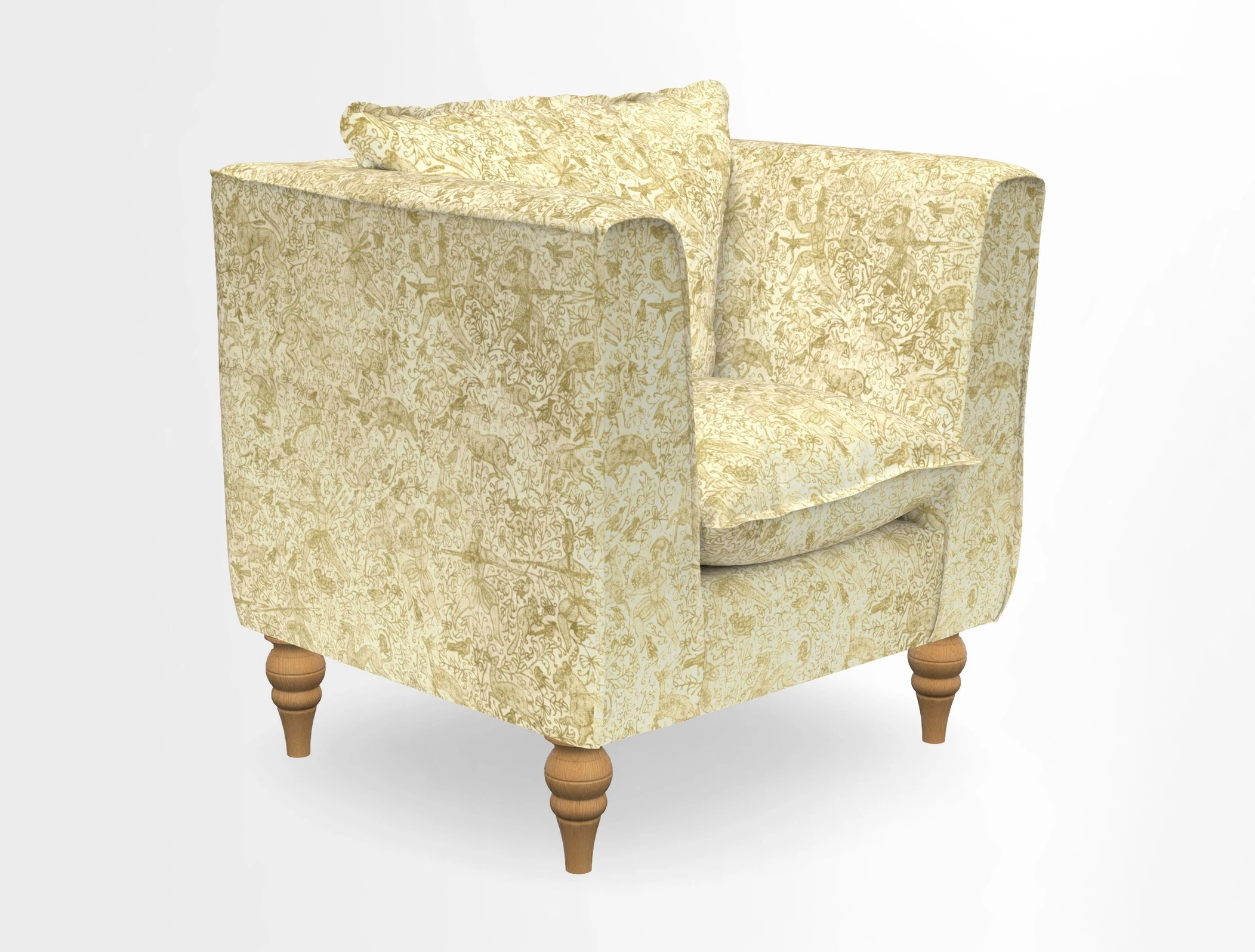 Aysgarth Chair in Two Tone Plain Biscuit