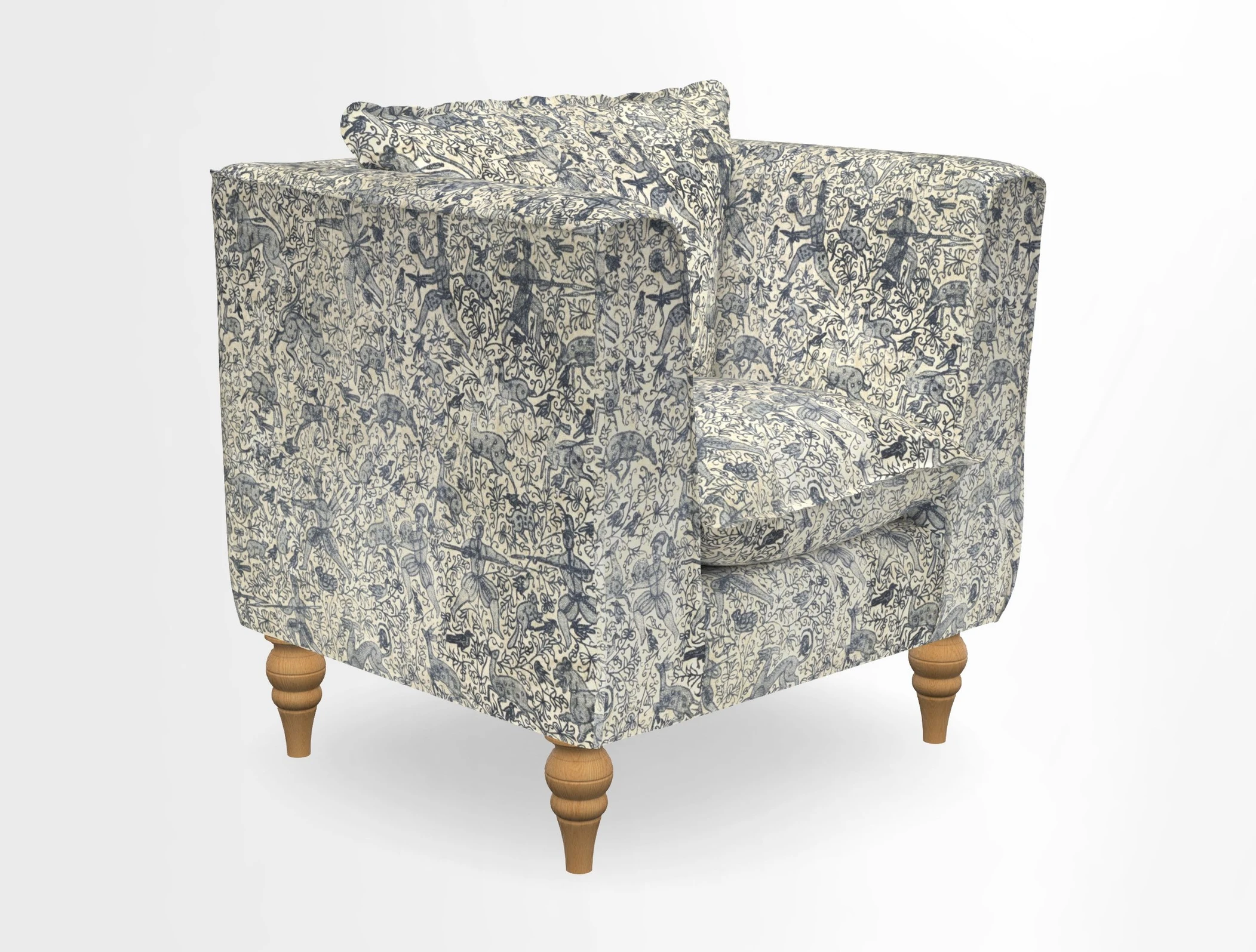 Aysgarth Chair in Two Tone Plain Biscuit