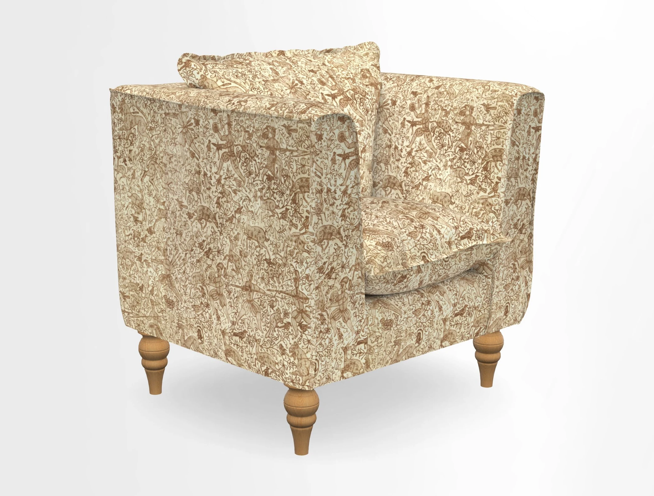 Aysgarth Chair in Two Tone Plain Biscuit