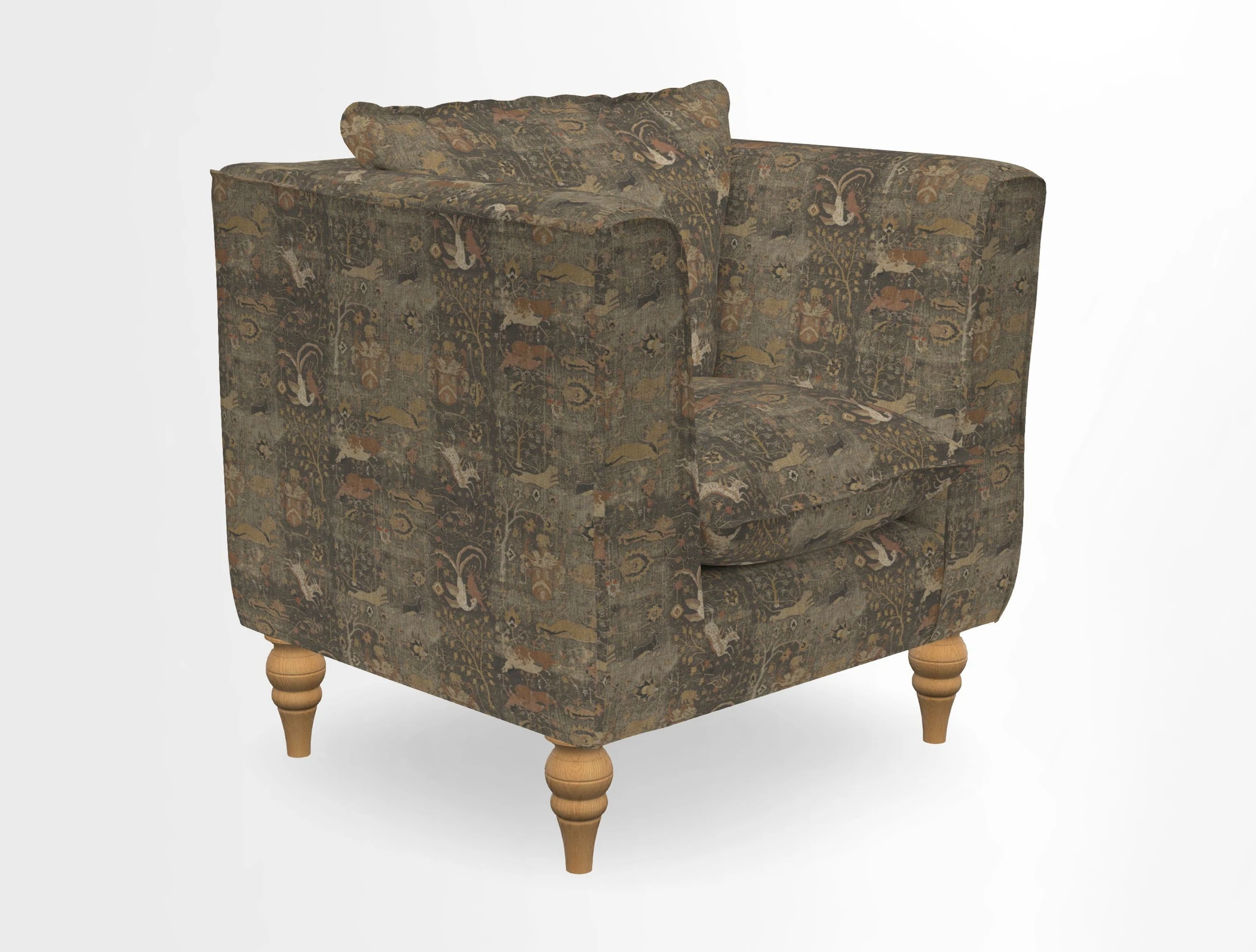 Aysgarth Chair in Two Tone Plain Biscuit