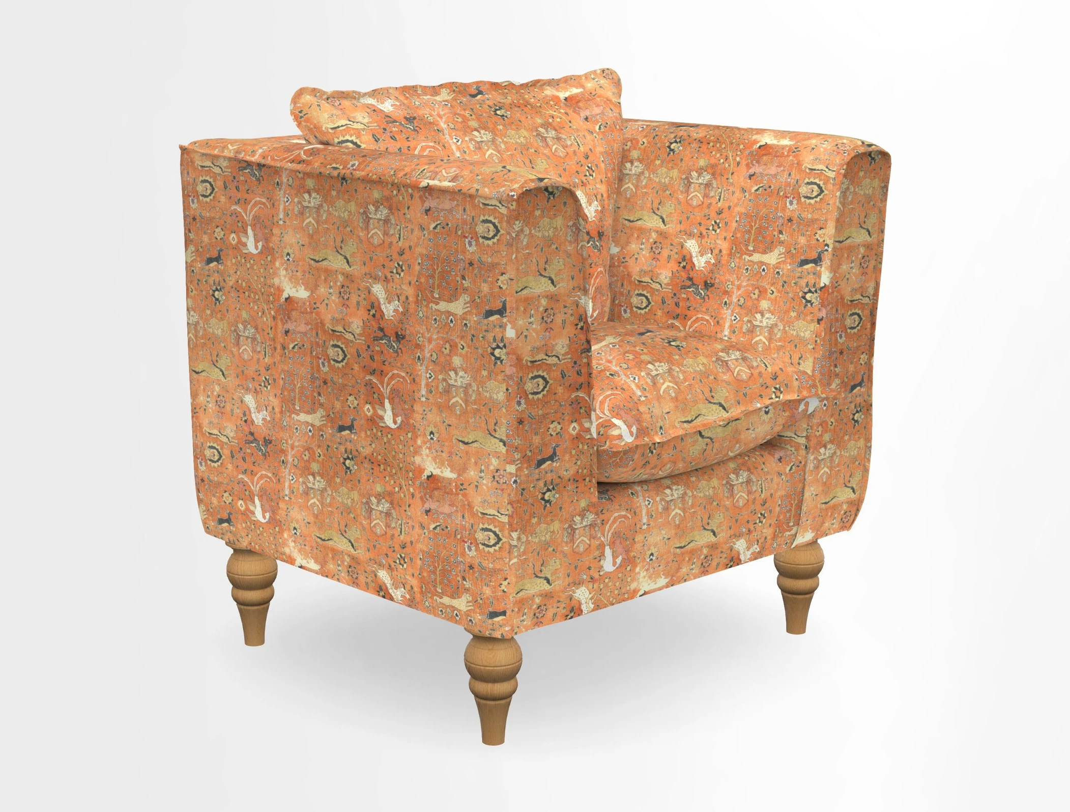 Aysgarth Chair in Two Tone Plain Biscuit