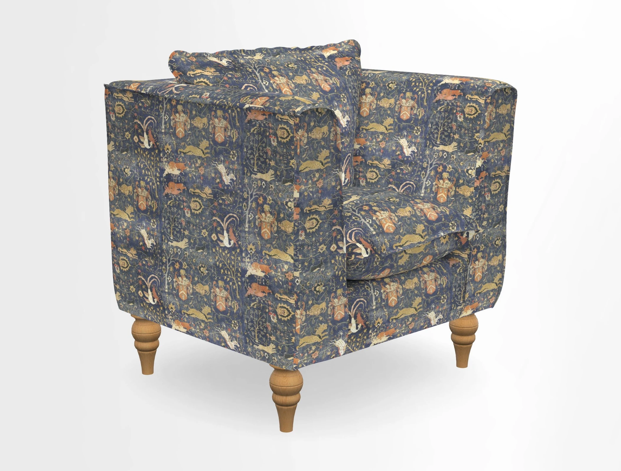 Aysgarth Chair in Two Tone Plain Biscuit