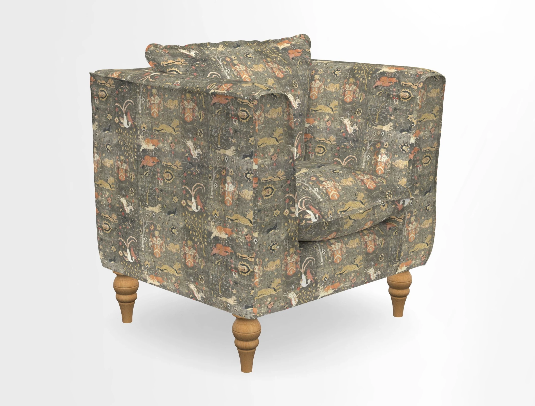 Aysgarth Chair in Two Tone Plain Biscuit