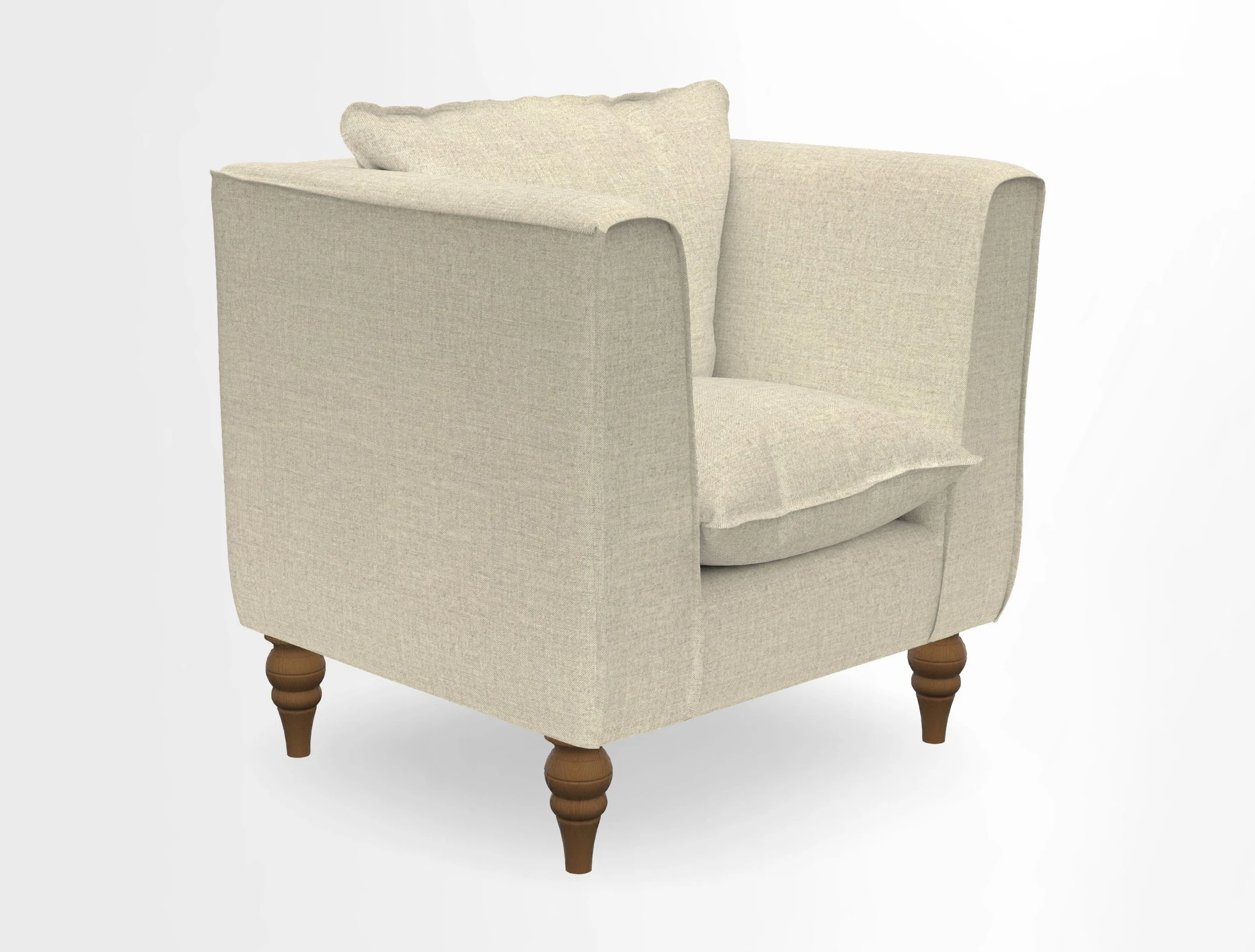 Aysgarth Chair in Two Tone Plain Biscuit