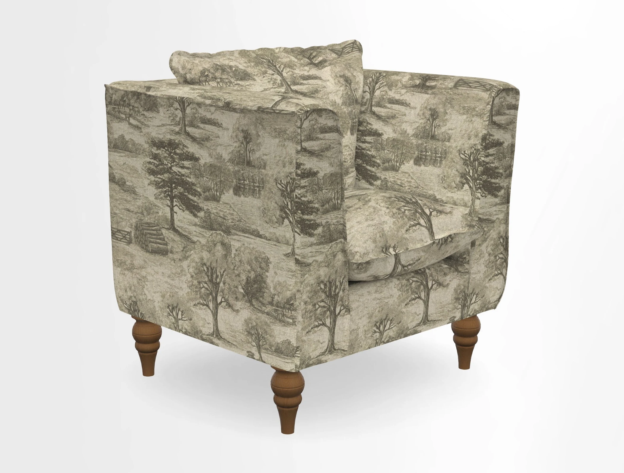 Aysgarth Chair in Two Tone Plain Biscuit