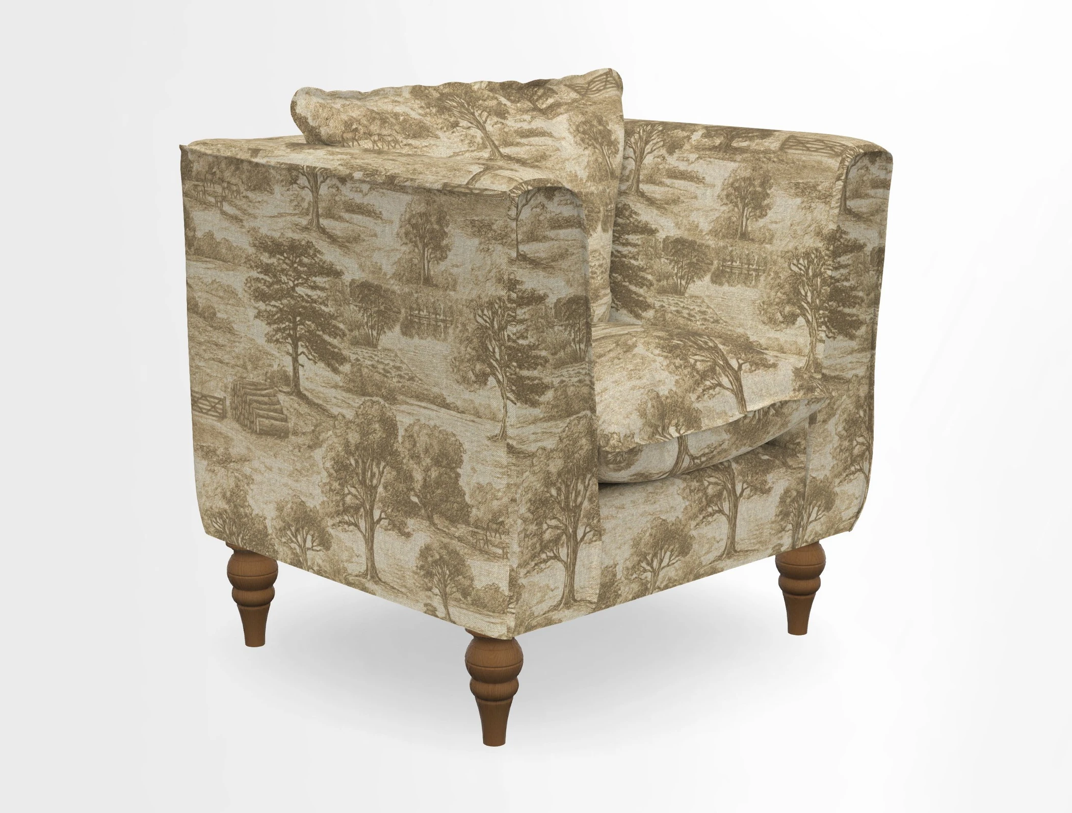 Aysgarth Chair in Two Tone Plain Biscuit
