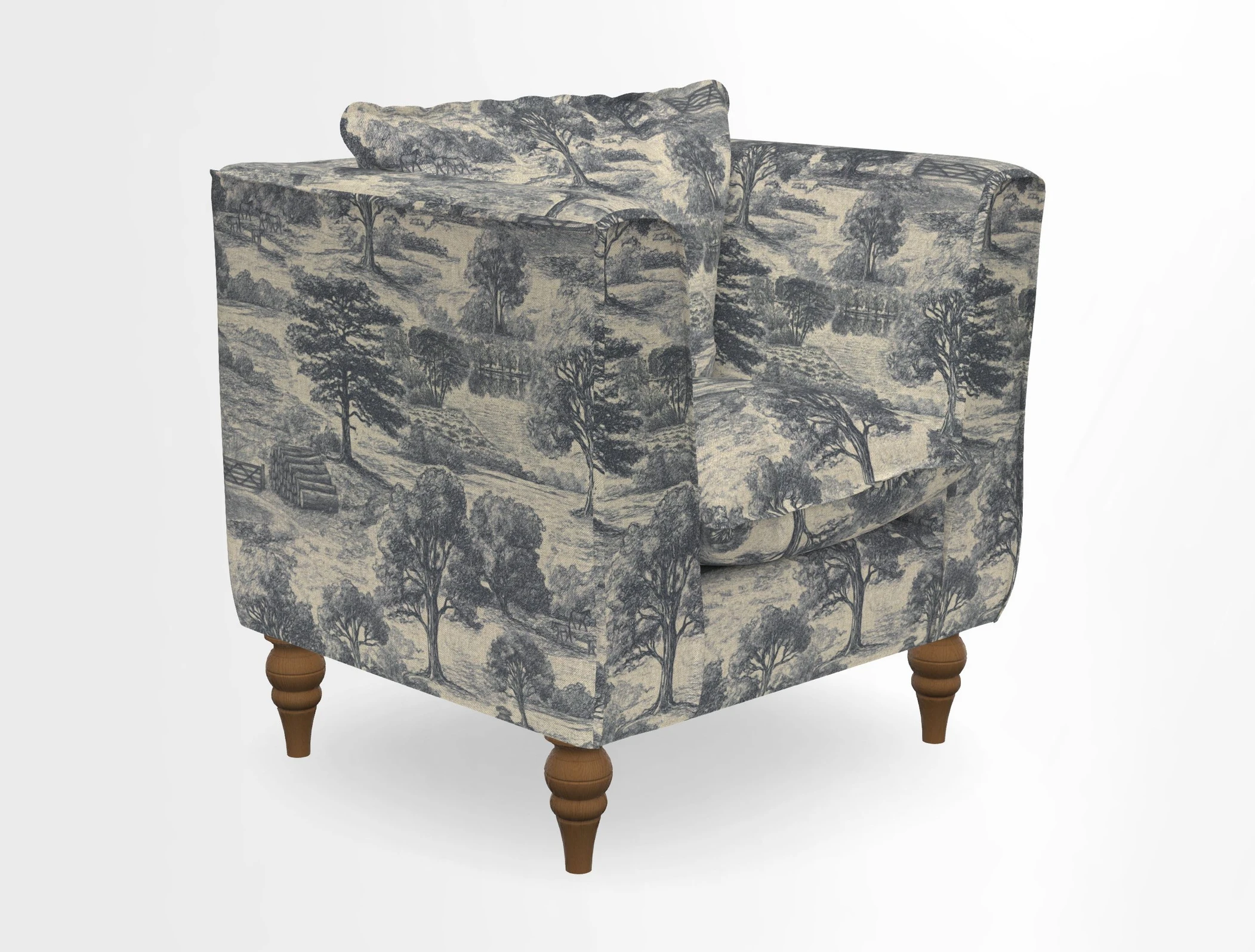 Aysgarth Chair in Two Tone Plain Biscuit