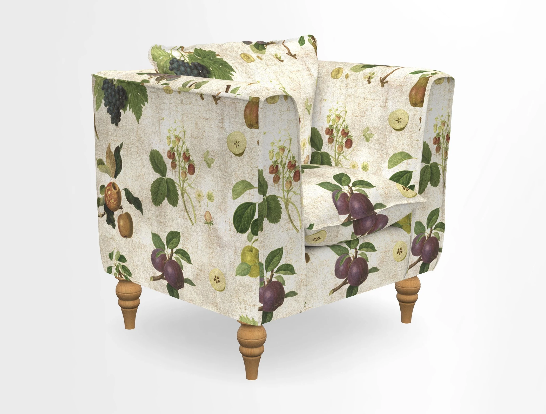 Aysgarth Chair in Two Tone Plain Biscuit