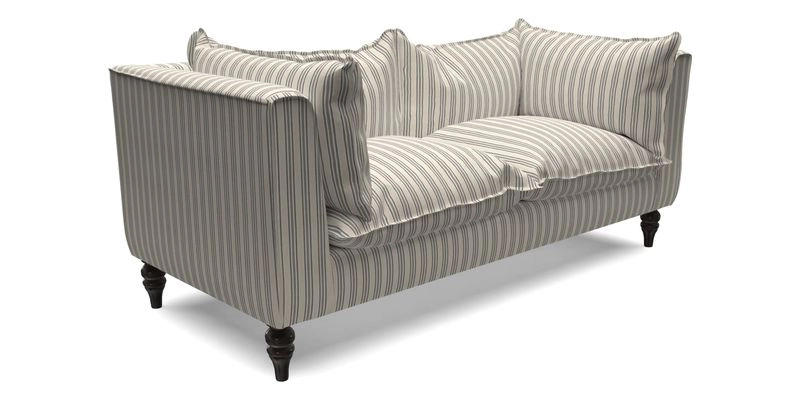 Aysgarth 3 Seater Sofa in Furrow Stripe Broad and Furrow Stripe Narrow Sunflower