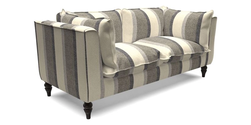 Aysgarth 3 Seater Sofa in Furrow Stripe Broad and Furrow Stripe Narrow Sunflower