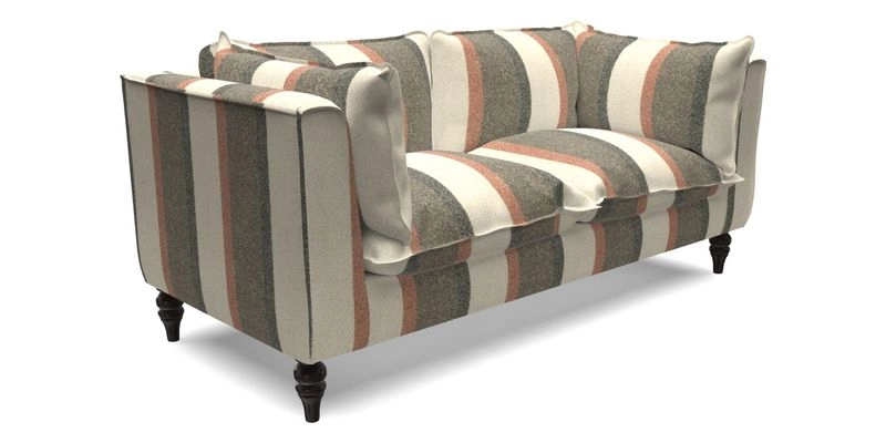 Aysgarth 3 Seater Sofa in Furrow Stripe Broad and Furrow Stripe Narrow Sunflower