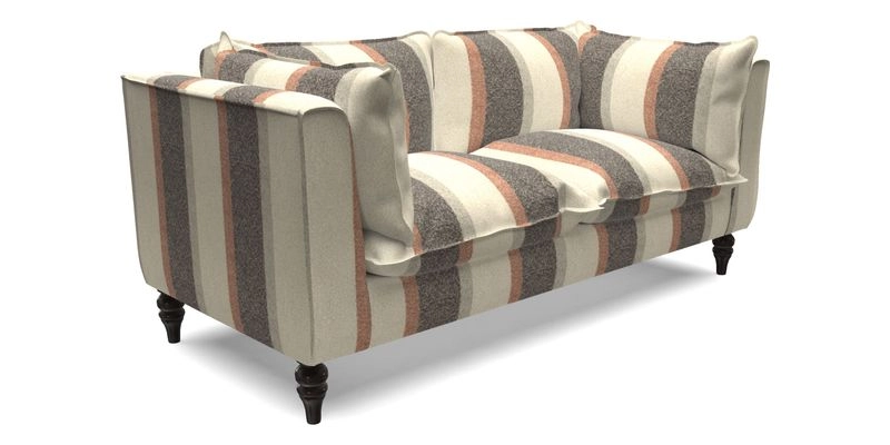 Aysgarth 3 Seater Sofa in Furrow Stripe Broad and Furrow Stripe Narrow Sunflower
