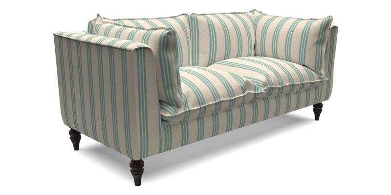 Aysgarth 3 Seater Sofa in Furrow Stripe Broad and Furrow Stripe Narrow Sunflower
