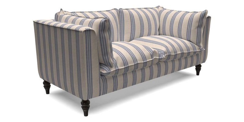 Aysgarth 3 Seater Sofa in Furrow Stripe Broad and Furrow Stripe Narrow Sunflower