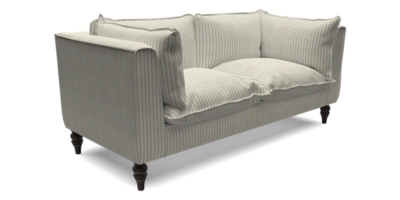 Aysgarth 3 Seater Sofa in Furrow Stripe Broad and Furrow Stripe Narrow Sunflower