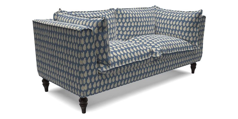 Aysgarth 3 Seater Sofa in Furrow Stripe Broad and Furrow Stripe Narrow Sunflower