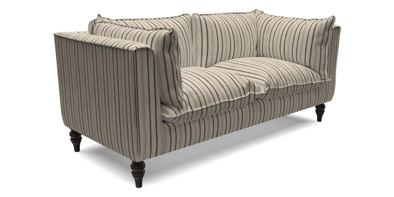 Aysgarth 3 Seater Sofa in Furrow Stripe Broad and Furrow Stripe Narrow Sunflower