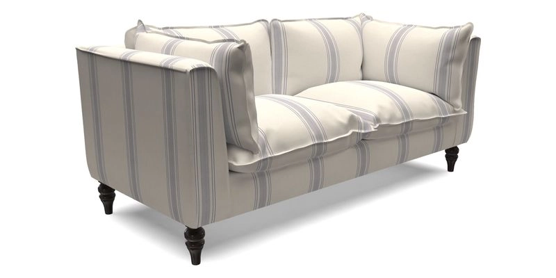 Aysgarth 3 Seater Sofa in Furrow Stripe Broad and Furrow Stripe Narrow Sunflower