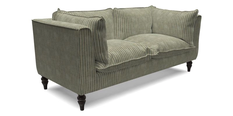 Aysgarth 3 Seater Sofa in Furrow Stripe Broad and Furrow Stripe Narrow Sunflower